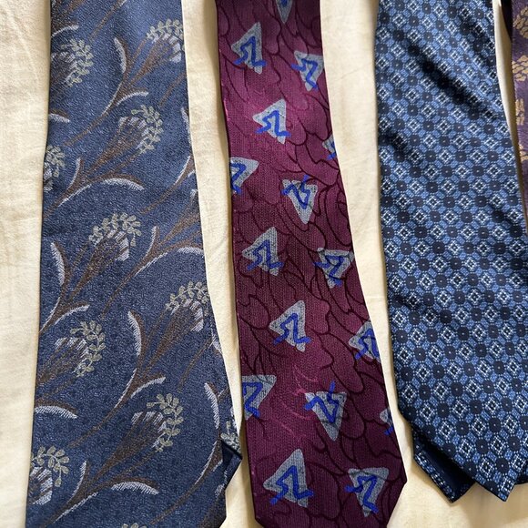 Giorgio Armani Cravatte 100% Silk Made in Italy Lot of 6 Ties - Picture 4 of 9